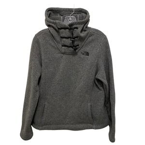 The North Face Women's Turtleneck Pullover Jacket Winter Hoodie Gray Size Medium
